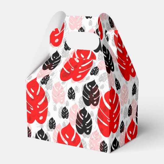 Ballotins Design Motif d'illustration de feuille noire rouge (Verso)