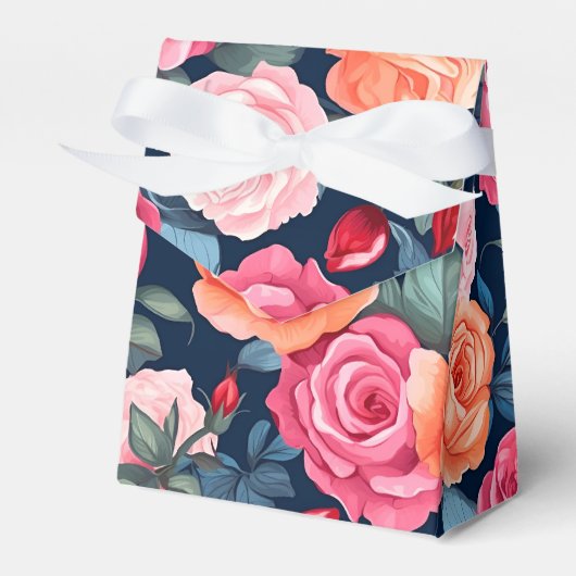 Ballotins Design Motif Rose rouge rose orange (Verso)