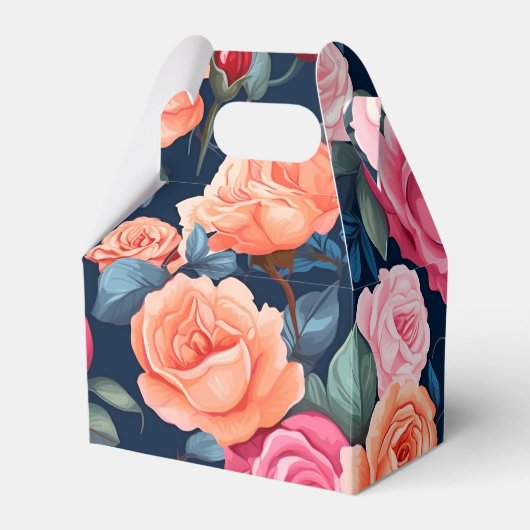 Ballotins Design Motif Rose rouge rose orange (Verso)