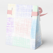 Ballotins design pastel plaid avec étiquette (Arrière)