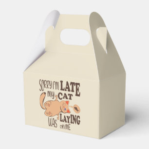 Ballotins Désolé je suis en retard mon chat était allongé su