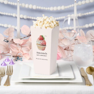 Ballotins Dessert de fraise Cupcake Anniversaire Merci