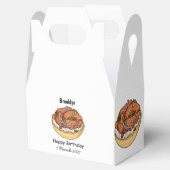 Ballotins dessin animé de bagel saumon (Ouvert)