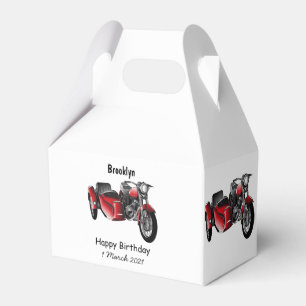 Ballotins dessin animé de la moto Sidecar