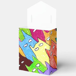 Ballotins Dessin au crayon de couleur de chats de dessin ani