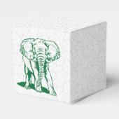 Ballotins Dessin de la ligne d'éléphant vert de la Chasseur  (Verso)