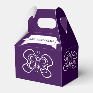 Ballotins Dessin de papillon personnalisé violet