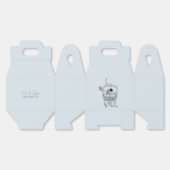 Ballotins Dessin de ski de mariage d'hiver (Déplié)