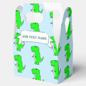 Ballotins Dessin Dinosaure Vert bleu personnalisé (Ouvert)