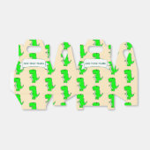 Ballotins Dessin Dinosaure Vert personnalisé (Déplié)