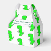 Ballotins Dessin Dinosaure Vert Personnalisé Blanc (Arrière)