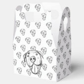 Ballotins dessin pitbull simple amoureux des chiens noir bla (Ouvert)