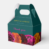 Ballotins Détails élégants de la mariage florale jaune vert  (Verso)