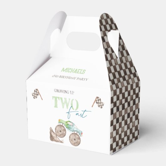 Ballotins DEUX Camion Monster Rapide Ballotin d'anniversaire (Verso)