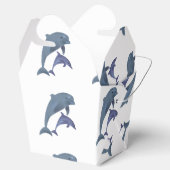 Ballotins Deux dauphins tropicaux sautant les uns à côté des (Ouvert)