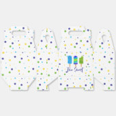 Ballotins Deux doux 2e anniversaire bleu vert (Déplié)