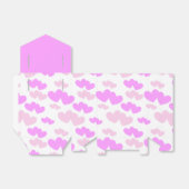 Ballotins Deux nuances de motif double coeur rose (Déplié)