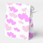 Ballotins Deux nuances de motif double coeur rose (Arrière)