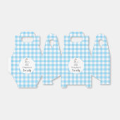 Ballotins Deux oies soyeux bleu 2e anniversaire (Déplié)