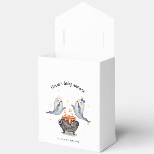 Ballotins Deux petits Boos Ghost Halloween Twins Baby shower (Ouvrir)