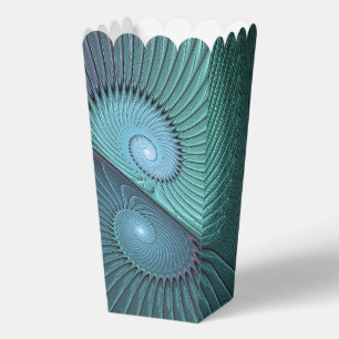 Ballotins Deux spirales colorées Art fractal abstrait modern