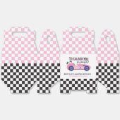 Ballotins Deux voitures de course rose rapide deuxième anniv (Déplié)