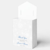 Ballotins Diamante Snowflake & Blue Ribbon Mariage d'hiver (Ouvert)