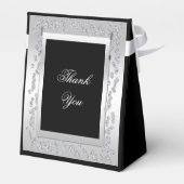 Ballotins Diamants d'argent élégant 60e anniversaire de Mari (Arrière)