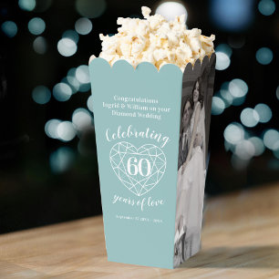 Ballotins Diamond 60e anniversaire mariage deux photos