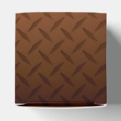 Ballotins Diamondplate Look Motif noir à fond de cuivre (Haut)