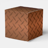 Ballotins Diamondplate Look Motif noir à fond de cuivre (Arrière)