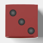 Ballotins Dice ou Die Red Bunco Vegas Party Faver Box (Haut)