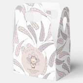 Ballotins Dinde rose et plumes Chute Baby shower fille (Ouvert)