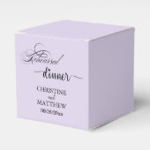 Ballotins Dîner de répétition de calligraphie élégante viole (Verso)