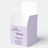 Ballotins Dîner de répétition de calligraphie élégante viole (Ouvert)