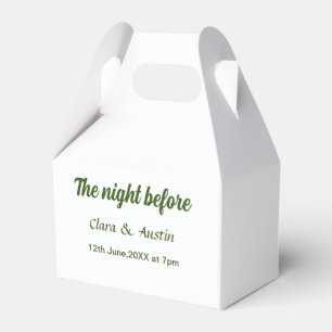 Ballotins Dîner de répétition la veille simple minimal m