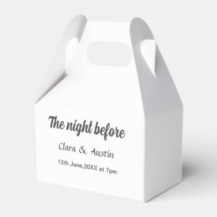 Ballotins dîner de répétition la veille simple minimal m