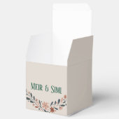 Ballotins Dîner vert fleuri Favoriser Box (Ouvert)