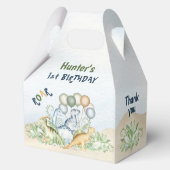 Ballotins Dinosaur Boy Pastel Bleu Vert 1er Anniversaire Moy (Verso)