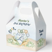 Ballotins Dinosaur Garçon Bleu Vert 1er 2e Anniversaire Gran (Recto)