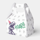 Ballotins Dinosaur T-Rex dans Casquette de fête rose et viol (Arrière)