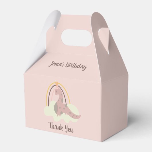 Ballotins Dinosaure à la main Rainbow fête d'anniversaire ro (Verso)