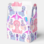 Ballotins Dinosaure Aquarelle rose Baby shower d'anniversair (Ouvert)