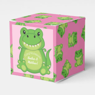 Ballotins Dinosaure Baby shower T-Rex Rose Girl