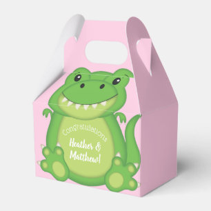 Ballotins Dinosaure Baby shower T-Rex Rose Girl