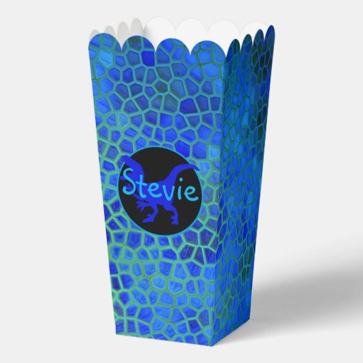 Ballotins Dinosaure Bleu Personnalisé Caché (Recto)