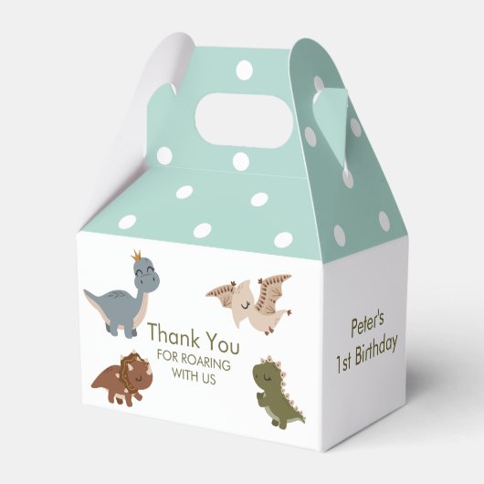 Ballotins dinosaure boho vert (Verso)