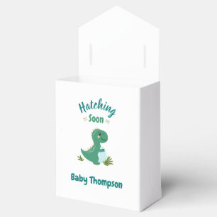 Ballotins Dinosaure Editable Baby Boy Shoy Hatching Bientôt