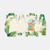 Ballotins Dinosaure Feuille de la jungle 2e fête d'anniversa (Déplié)