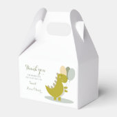 Ballotins Dinosaure jaune vert gris premier anniversaire (Arrière)